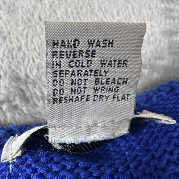 VTG Victoria Harbour Sweater Tunic Shirt Women's Size M Royal Blue Beaded Sequin - Picture 10 of 13